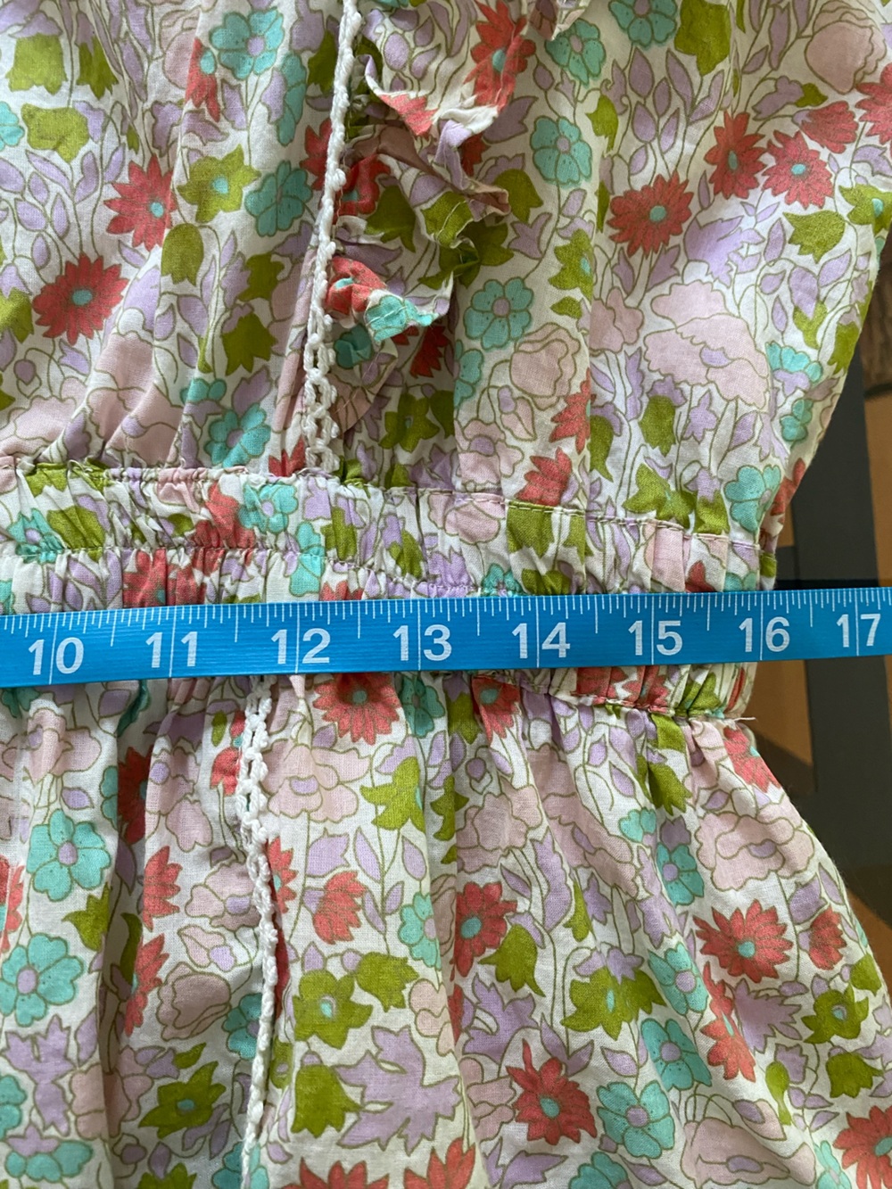 Love The Label Floral Tiered Mini Ruffle Dress Large - Picture 14 of 16